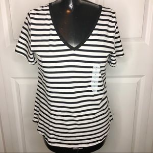 Old Navy Striped V Neck NWT